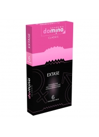 Презервативы с точками и рёбрышками DOMINO Classic Extase - 6 шт. - Domino - купить с доставкой в Челябинске
