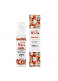 Разогревающее массажное масло Gourmet White Peach Organic с органическими ингредиентами - 50 мл. - Exsens - купить с доставкой в Челябинске