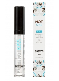 Блеск для губ Hot Kiss Coconut с ароматом кокоса - 7 мл. - Exsens - купить с доставкой в Челябинске