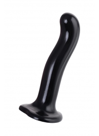 Черный стимулятор для пар P G-Spot Dildo Size L - 19 см. - Strap-on-me - в Челябинске купить с доставкой