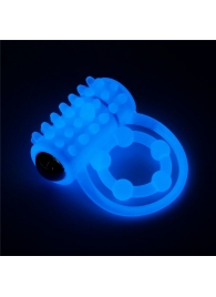 Голубое, светящееся в темноте виброкольцо Lumino Play Vibrating Penis Ring - Lovetoy - в Челябинске купить с доставкой