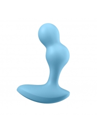 Голубой анальный вибростимулятор Deep Driver - 11,2 см. - Satisfyer - в Челябинске купить с доставкой