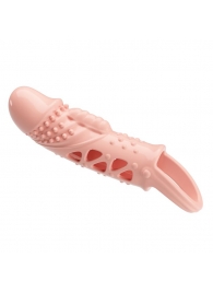 Телесная насадка с вибрацией Cecelia - 18,5 см. - Baile - в Челябинске купить с доставкой