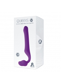 Лиловый безремневой страпон Queens M - Adrien Lastic - купить с доставкой в Челябинске