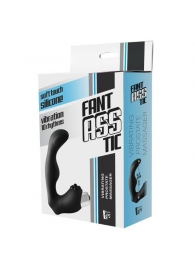 Черный вибромассажер простаты FantASStic Vibrating Prostate Massager - 11,3 см. - Dream Toys - в Челябинске купить с доставкой