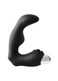 Черный вибромассажер простаты FantASStic Vibrating Prostate Massager - 11,3 см. - Dream Toys - в Челябинске купить с доставкой