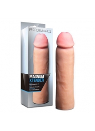 Телесная фаллическая насадка на пенис Magnum Xtender - 23 см. - Blush Novelties - в Челябинске купить с доставкой