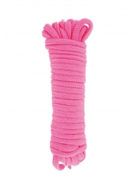 Розовая веревка для связывания Sweet Caress Rope - 10 метров - Sweet Caress - купить с доставкой в Челябинске