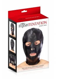 Маска-шлем с прорезями для глаз и рта - Fetish Tentation - купить с доставкой в Челябинске