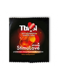 Разогревающий гель-лубрикант Stimulove Strong в одноразовой упаковке - 4 гр. - Биоритм - купить с доставкой в Челябинске