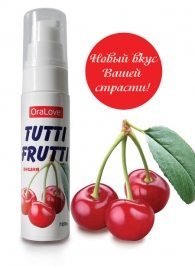 Гель-смазка Tutti-frutti с вишнёвым вкусом - 30 гр. - Биоритм - купить с доставкой в Челябинске