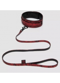 Стильный ошейник с поводком Reversible Faux Leather Collar and Lead - Fifty Shades of Grey - купить с доставкой в Челябинске