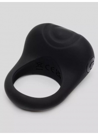 Черное эрекционное виброкольцо Sensation Rechargeable Vibrating Love Ring - Fifty Shades of Grey - в Челябинске купить с доставкой