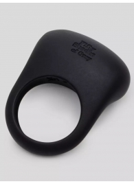Черное эрекционное виброкольцо Sensation Rechargeable Vibrating Love Ring - Fifty Shades of Grey - в Челябинске купить с доставкой