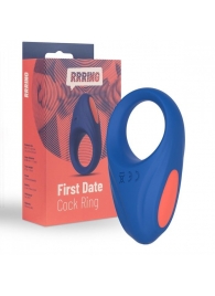 Синее эрекционное кольцо RRRING First Date Cock Ring - FeelzToys - в Челябинске купить с доставкой