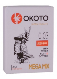 Набор из 4 презервативов OKOTO MegaMIX - Sitabella - купить с доставкой в Челябинске