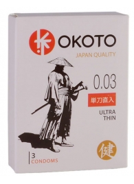 Ультратонкие презервативы OKOTO Ultra Thin - 3 шт. - Sitabella - купить с доставкой в Челябинске