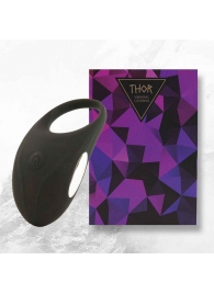 Черное эрекционное виброкольцо Thor Cockring - FeelzToys - в Челябинске купить с доставкой