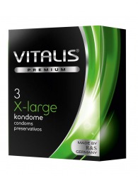 Презервативы увеличенного размера VITALIS PREMIUM x-large - 3 шт. - Vitalis - купить с доставкой в Челябинске