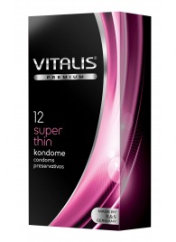 Ультратонкие презервативы VITALIS PREMIUM super thin - 12 шт. - Vitalis - купить с доставкой в Челябинске