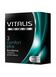 Контурные презервативы VITALIS PREMIUM comfort plus - 3 шт. - Vitalis - купить с доставкой в Челябинске