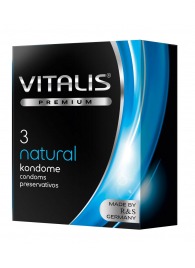 Классические презервативы VITALIS PREMIUM natural - 3 шт. - Vitalis - купить с доставкой в Челябинске