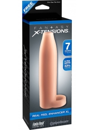 Телесная насадка Real Feel Enhancer XL - 17 см. - Pipedream - в Челябинске купить с доставкой
