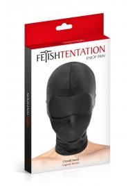 Сплошная маска-шлем с имитацией повязки для глаз - Fetish Tentation - купить с доставкой в Челябинске