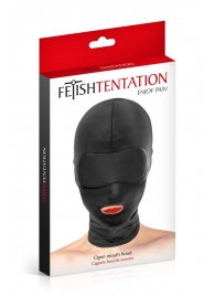 Сплошная маска на голову с прорезью для рта - Fetish Tentation - купить с доставкой в Челябинске