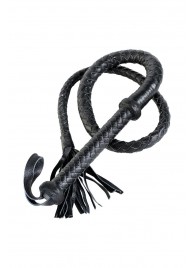 Длинный кожаный кнут с хлопушками на конце - ToyFa - купить с доставкой в Челябинске