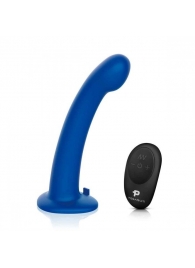 Синяя насадка Remote Control P-Spot G-Spot с черными трусиками - 20 см. - Pegasus - купить с доставкой в Челябинске
