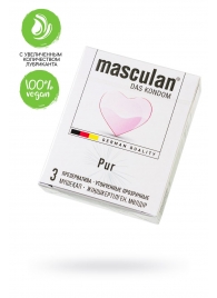 Супертонкие презервативы Masculan Pur - 3 шт. - Masculan - купить с доставкой в Челябинске