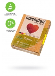 Экологически чистые презервативы Masculan Organic - 3 шт. - Masculan - купить с доставкой в Челябинске