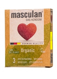 Экологически чистые презервативы Masculan Organic - 3 шт. - Masculan - купить с доставкой в Челябинске