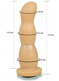 Телесная рельефная насадка Harness - 15,9 см. - LOVETOY (А-Полимер) - купить с доставкой в Челябинске