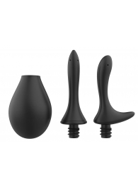 Черный анальный душ Nexus Anal Douche Set с 2 сменными насадками - Nexus Range - купить с доставкой в Челябинске