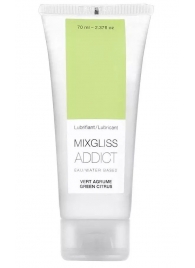 Смазка на водной основе Mixgliss Addict с ароматом цитруса - 70 мл. - Mixgliss - купить с доставкой в Челябинске