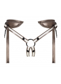 Бронзовый пояс для насадок Desirous Harness - Strap-on-me - купить с доставкой в Челябинске