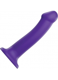 Фиолетовый фаллоимитатор-насадка Strap-On-Me Dildo Dual Density size L - 19 см. - Strap-on-me - купить с доставкой в Челябинске