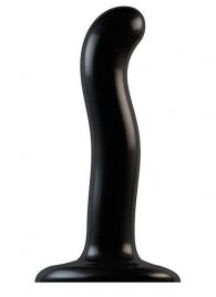 Черный фаллоимитатор-насадка Strap-On-Me P G spot Dildo size S - 16,4 см. - Strap-on-me - купить с доставкой в Челябинске