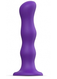Фиолетовая насадка Strap-On-Me Dildo Geisha Balls size XL - Strap-on-me - купить с доставкой в Челябинске