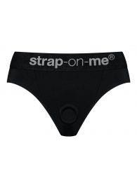 Черные трусики для насадок Heroine Lingerie Harness - size S - Strap-on-me - купить с доставкой в Челябинске