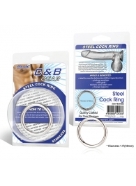 Стальное эрекционное кольцо STEEL COCK RING - 4.5 см. - BlueLine - в Челябинске купить с доставкой