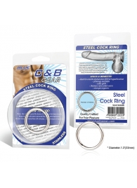 Стальное эрекционное кольцо STEEL COCK RING - 3.5 см. - BlueLine - в Челябинске купить с доставкой