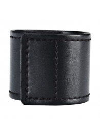 Хомут-утяжка для мошонки из искусственной кожи на липучке VELCRO BALL STRETCHER- 4 см. - BlueLine - в Челябинске купить с доставкой
