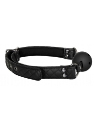 Черный кляп-шарик BALL GAG DIAMOND - Dream Toys - купить с доставкой в Челябинске