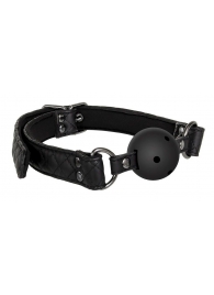 Черный кляп-шарик BALL GAG DIAMOND - Dream Toys - купить с доставкой в Челябинске