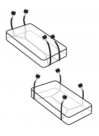Фиксаторы для кровати WRAPAROUND MATTRESS RESTRAIN - Pipedream - купить с доставкой в Челябинске