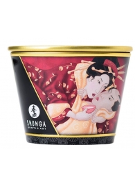 Массажная  свеча Sparkling Strawberry Wine с ароматом клубничного вина - 170 мл. - Shunga - купить с доставкой в Челябинске