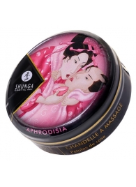 Массажная свеча Rose Petals с ароматом розы - 30 мл. - Shunga - купить с доставкой в Челябинске